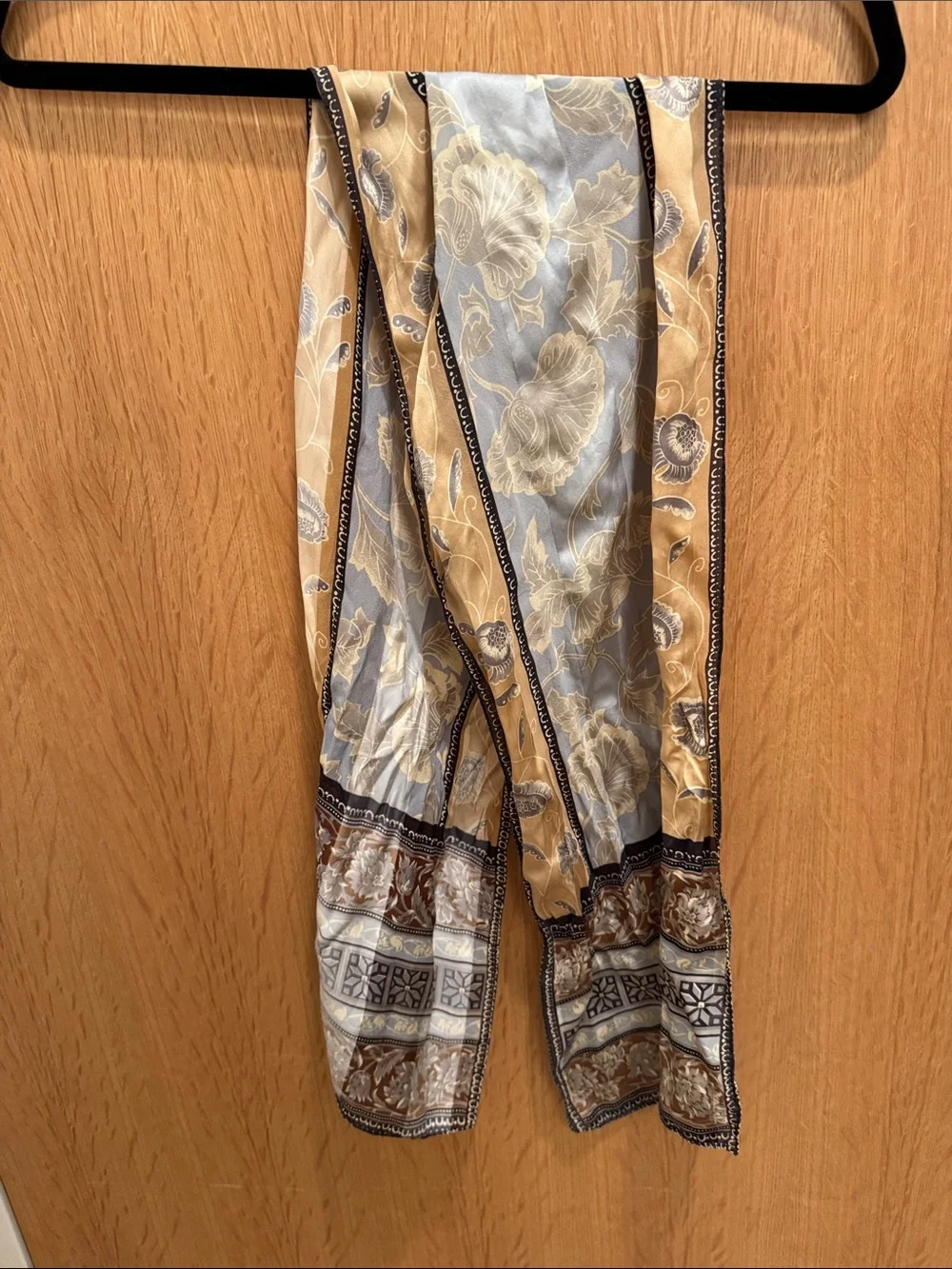 Beautiful ornate silk scarf